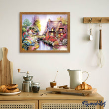 Laden Sie das Bild in den Galerie-Viewer, Diamond Painting | Diamond Painting - House and River | Diamond Painting Flowers flowers | FiguredArt