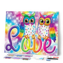 Laden Sie das Bild in den Galerie-Viewer, Diamond Painting | Diamond Painting - Love Owls | Diamond Painting Other other owls | FiguredArt
