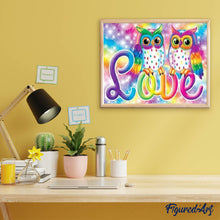 Laden Sie das Bild in den Galerie-Viewer, Diamond Painting | Diamond Painting - Love Owls | Diamond Painting Other other owls | FiguredArt
