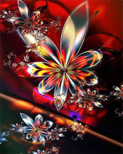 Laden Sie das Bild in den Galerie-Viewer, Diamond Painting, Glasblumen