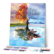 Laden Sie das Bild in den Galerie-Viewer, Diamond Painting – 4 Jahreszeiten Klassisch – 40 x 50 cm auf Keilrahmen gespannt | Figured'Art