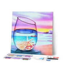 Laden Sie das Bild in den Galerie-Viewer, Diamond Painting | Diamond Painting - Glass of water and Starfish | animals Diamond Painting Animals Diamond Painting Landscapes landscapes