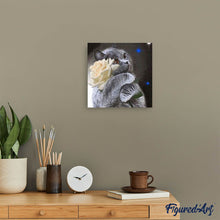 Laden Sie das Bild in den Galerie-Viewer, Diamond Painting | Diamond Painting - Cat and White Rose | animals cats Diamond Painting Animals Diamond Painting Landscapes landscapes |