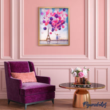 Laden Sie das Bild in den Galerie-Viewer, Diamond Painting | Diamond Painting - Paris and Balloons | cities Diamond Painting Cities Diamond Painting Romance romance | FiguredArt