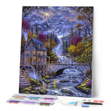 Laden Sie das Bild in den Galerie-Viewer, Diamond Painting | Diamond Painting - River at Night | Diamond Painting Landscapes landscapes | FiguredArt