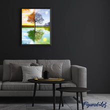 Laden Sie das Bild in den Galerie-Viewer, Diamond Painting | Diamond Painting - 4 Seasons Tree 2 | Diamond Painting Landscapes landscapes trees | FiguredArt