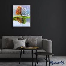 Laden Sie das Bild in den Galerie-Viewer, Diamond Painting | Diamond Painting - Tree Multi Seasons | Diamond Painting Landscapes landscapes trees | FiguredArt