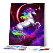 Laden Sie das Bild in den Galerie-Viewer, Diamond Painting | Diamond Painting - Unicorn and Eclipse | animals Diamond Painting Animals unicorns | FiguredArt