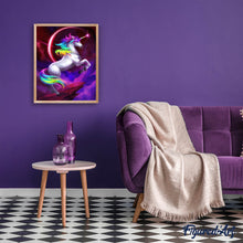 Laden Sie das Bild in den Galerie-Viewer, Diamond Painting | Diamond Painting - Unicorn and Eclipse | animals Diamond Painting Animals unicorns | FiguredArt