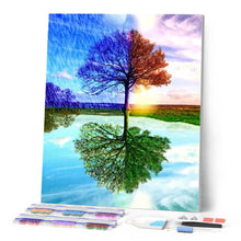 Laden Sie das Bild in den Galerie-Viewer, Diamond Painting | Diamond Painting - 4 Seasons Tree | Diamond Painting Landscapes landscapes trees | FiguredArt