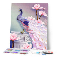 Laden Sie das Bild in den Galerie-Viewer, Diamond Painting – Schöner Pfau und Blumen | Figured'Art