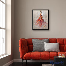 Laden Sie das Bild in den Galerie-Viewer, Diamond Painting – Tänzerin von hinten und Schmetterlinge
