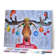 Laden Sie das Bild in den Galerie-Viewer, Diamond Painting – Elch und Pullover | Figured'Art