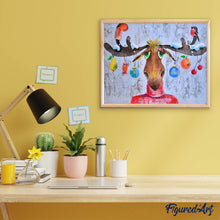 Laden Sie das Bild in den Galerie-Viewer, Diamond Painting – Elch und Pullover | Figured'Art