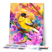Laden Sie das Bild in den Galerie-Viewer, Diamond Painting | Diamond Painting - Bird and Flowers | animals birds Diamond Painting Animals Diamond Painting Flowers flowers |