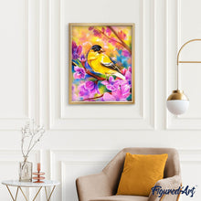 Laden Sie das Bild in den Galerie-Viewer, Diamond Painting | Diamond Painting - Bird and Flowers | animals birds Diamond Painting Animals Diamond Painting Flowers flowers |