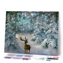 Laden Sie das Bild in den Galerie-Viewer, Diamond Painting | Diamond Painting - Snow Reindeer | animals deer Diamond Painting Animals Diamond Painting Landscapes landscapes |
