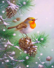 Laden Sie das Bild in den Galerie-Viewer, Diamond Painting – Kleiner Vogel auf einem Zweig | Figured'Art