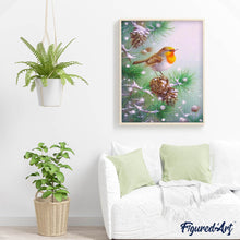 Laden Sie das Bild in den Galerie-Viewer, Diamond Painting – Kleiner Vogel auf einem Zweig | Figured'Art