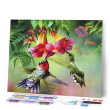 Laden Sie das Bild in den Galerie-Viewer, Diamond Painting – Colibris und ihre Blumen
