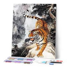 Laden Sie das Bild in den Galerie-Viewer, Diamond Painting – Annäherung an Tiger