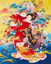 Laden Sie das Bild in den Galerie-Viewer, Diamond Painting – Japanische Frau in traditioneller Kleidung | Figured'Art