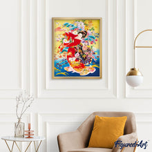 Laden Sie das Bild in den Galerie-Viewer, Diamond Painting – Japanische Frau in traditioneller Kleidung | Figured'Art