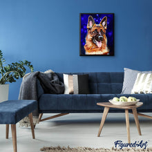 Laden Sie das Bild in den Galerie-Viewer, Diamond Painting – Deutscher Schäferhund 2 | Figured'Art