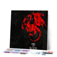 Laden Sie das Bild in den Galerie-Viewer, Diamond Painting | Diamond Painting - Fire and Blood | Diamond Painting Movies movies | FiguredArt