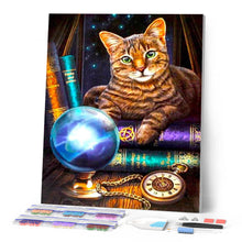 Laden Sie das Bild in den Galerie-Viewer, Diamond Painting – Katze mit Glaskugel | Figured'Art