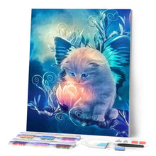 Laden Sie das Bild in den Galerie-Viewer, Diamond Painting – Kleine Katze und magische Blume | Figured'Art