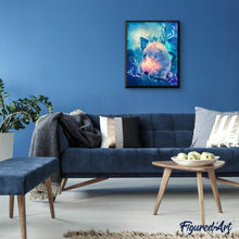 Laden Sie das Bild in den Galerie-Viewer, Diamond Painting – Kleine Katze und magische Blume | Figured'Art