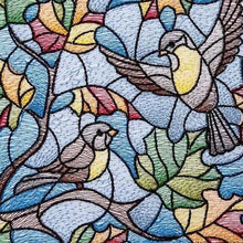 Laden Sie das Bild in den Galerie-Viewer, Diamond Painting, Vögel Glasmalerei