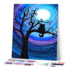 Laden Sie das Bild in den Galerie-Viewer, Diamond Painting – Katze auf einem Baum | Figured'Art