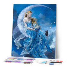 Laden Sie das Bild in den Galerie-Viewer, Diamond Painting – Auf einem Halbmond
