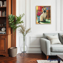 Laden Sie das Bild in den Galerie-Viewer, Diamond Painting – Blauäugige Katze | Figured'Art