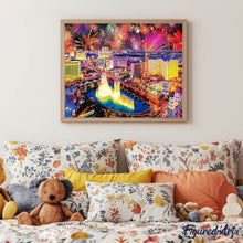 Laden Sie das Bild in den Galerie-Viewer, Diamond Painting – Feuerwerk in Las Vegas | Figured'Art