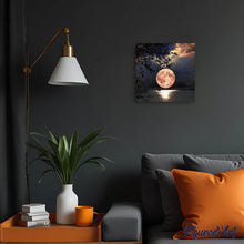 Laden Sie das Bild in den Galerie-Viewer, Diamond Painting | Diamond Painting - Waters edge and Full Moon | Diamond Painting Landscapes landscapes | FiguredArt