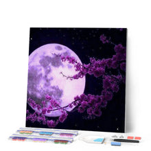 Laden Sie das Bild in den Galerie-Viewer, Diamond Painting | Diamond Painting - Full Moon and Flowers | Diamond Painting Landscapes flowers landscapes | FiguredArt
