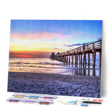 Laden Sie das Bild in den Galerie-Viewer, Diamond Painting – Pier am Meer