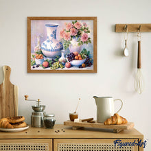 Laden Sie das Bild in den Galerie-Viewer, Diamond Painting | Diamond Painting - Vases and Fruits | Diamond Painting Flowers Diamond Painting kitchen flowers kitchen | FiguredArt