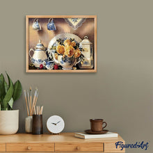 Laden Sie das Bild in den Galerie-Viewer, Diamond Painting | Diamond Painting - Tea Service | Diamond Painting kitchen kitchen | FiguredArt