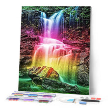 Laden Sie das Bild in den Galerie-Viewer, Diamond Painting | Diamond Painting - Waterfall Multi Colors | Diamond Painting Landscapes landscapes | FiguredArt
