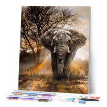 Laden Sie das Bild in den Galerie-Viewer, Diamond Painting | Diamond Painting - Elephant in the Savanna | animals Diamond Painting Animals elephants | FiguredArt