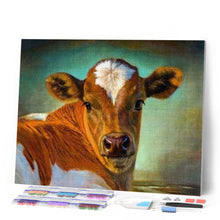 Laden Sie das Bild in den Galerie-Viewer, Diamond Painting | Diamond Painting - Cow | animals cows Diamond Painting Animals | FiguredArt