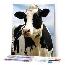 Laden Sie das Bild in den Galerie-Viewer, Diamond Painting | Diamond Painting - Beautiful Cow | animals cows Diamond Painting Animals | FiguredArt