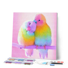 Laden Sie das Bild in den Galerie-Viewer, Diamond Painting | Diamond Painting - Parrots Couple | animals birds Diamond Painting Animals parrots | FiguredArt
