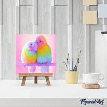 Laden Sie das Bild in den Galerie-Viewer, Diamond Painting | Diamond Painting - Parrots Couple | animals birds Diamond Painting Animals parrots | FiguredArt
