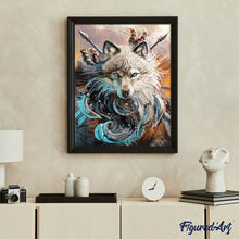 Laden Sie das Bild in den Galerie-Viewer, Diamond Painting | Diamond Painting - Wolf Warrior | animals Diamond Painting Animals rabbits wolves | FiguredArt