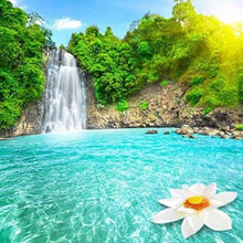 Laden Sie das Bild in den Galerie-Viewer, Diamond Painting, Lagune und Wasserfall